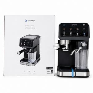 Cafetera Digital Expresso SUONO Automática Con Espumador de Leche