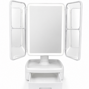 Espejo Led Triple Maquillaje con Aumentos SUONO