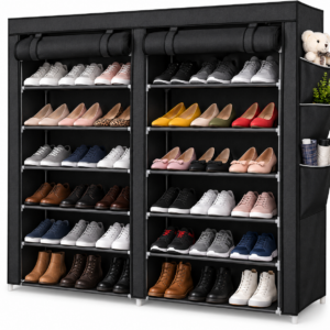 Organizador de Zapatos con Cobertor NEGRO